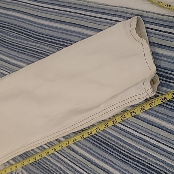 Lee regular fit straight leg white denim jeans size 36 x 30 100% cotton - Picture 4 of 10
